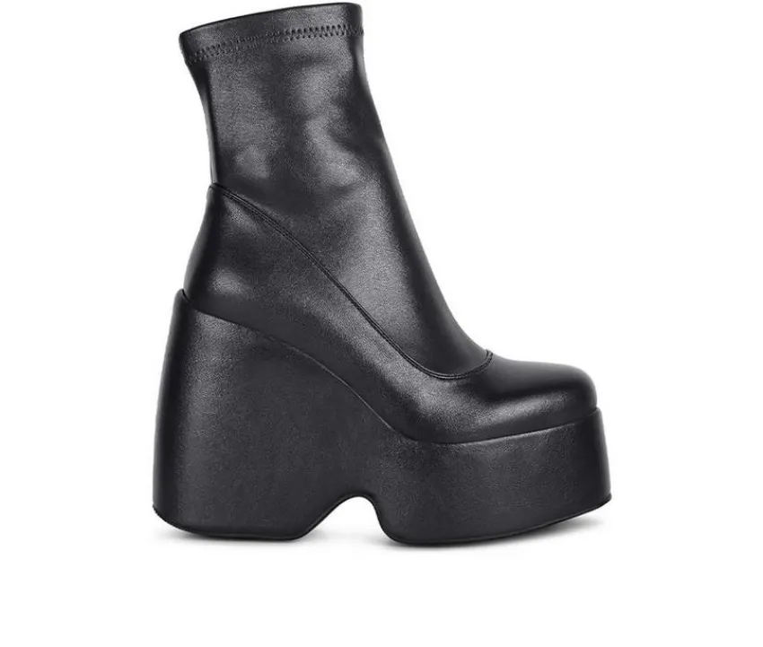 Best Rag & Co Women's Purnell Wedge Platform Booties