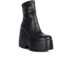 Best Rag & Co Women's Purnell Wedge Platform Booties