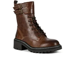 ROAN by BED STU Women's Noelia Mid-Calf Combat Boots