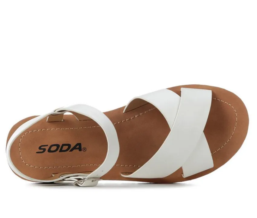 New Soda Women's Chester-S Wedge Sandals