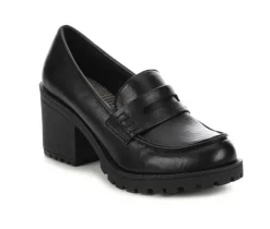 Clearance Soda Women's Kinder Heeled Loafers