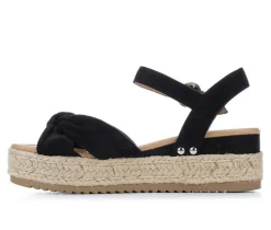 Outlet Soda Women's Tye Espadrille Wedges