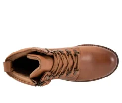 Hot Softwalk Women's Everett Lace Up Combat Boots