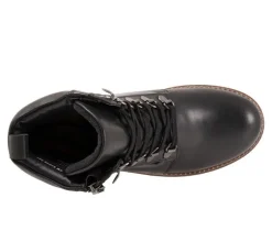 Best Softwalk Women's Everett Lace Up Combat Boots