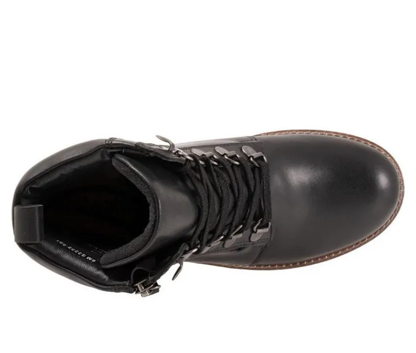 Best Softwalk Women's Everett Lace Up Combat Boots