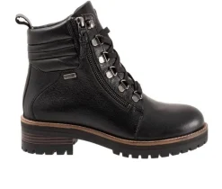 Hot Softwalk Women's Everett Lace Up Combat Boots