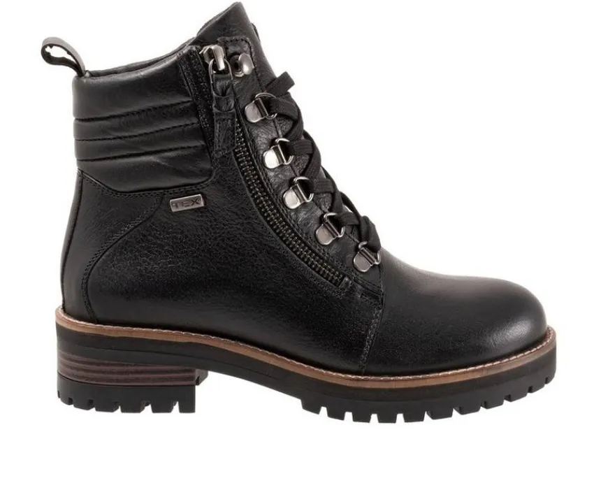 Hot Softwalk Women's Everett Lace Up Combat Boots