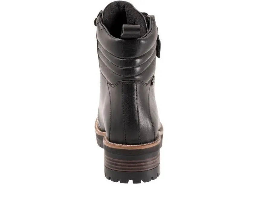 Hot Softwalk Women's Everett Lace Up Combat Boots