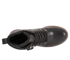 Hot Softwalk Women's Everett Lace Up Combat Boots