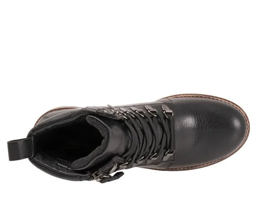 Hot Softwalk Women's Everett Lace Up Combat Boots