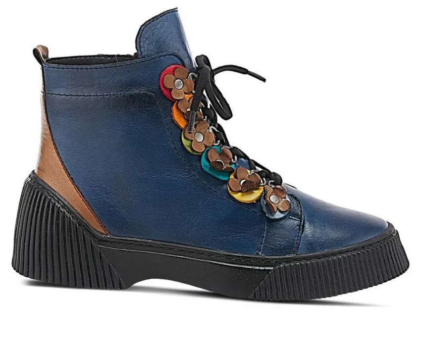 Clearance SPRING STEP Women's Yeba Lace Up Booties