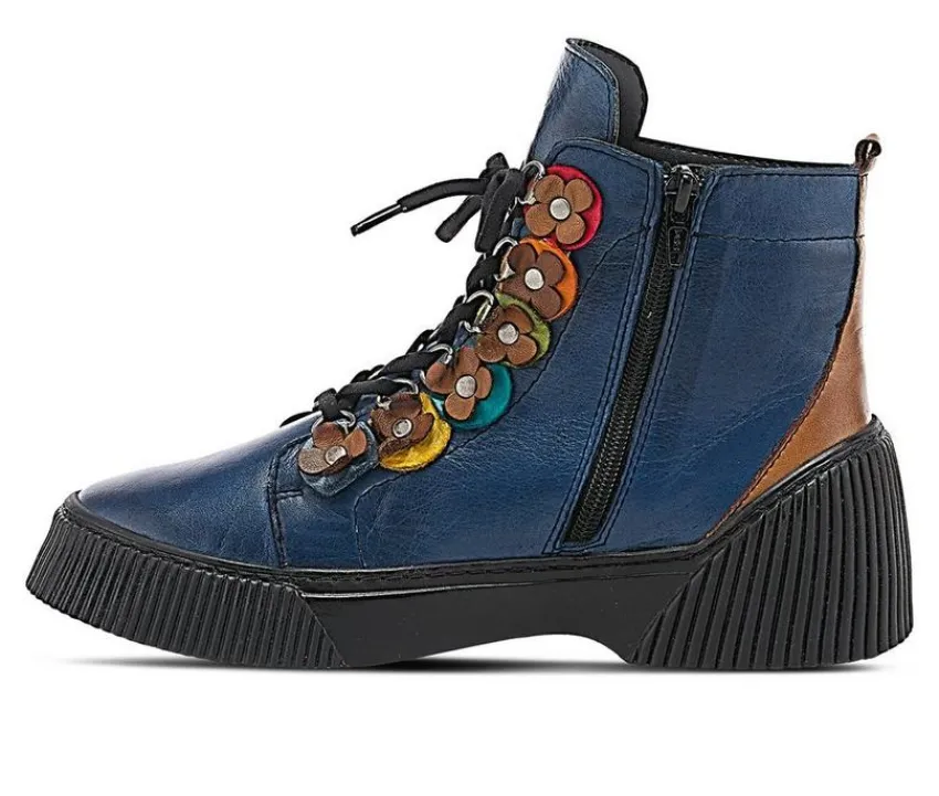 Clearance SPRING STEP Women's Yeba Lace Up Booties