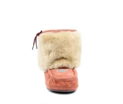 Superlamb Women's Navajo Moccasin Slipper Booties