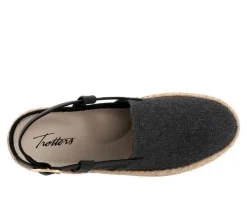 Best Trotters Women's Paisley Espadrille Slingback Loafers