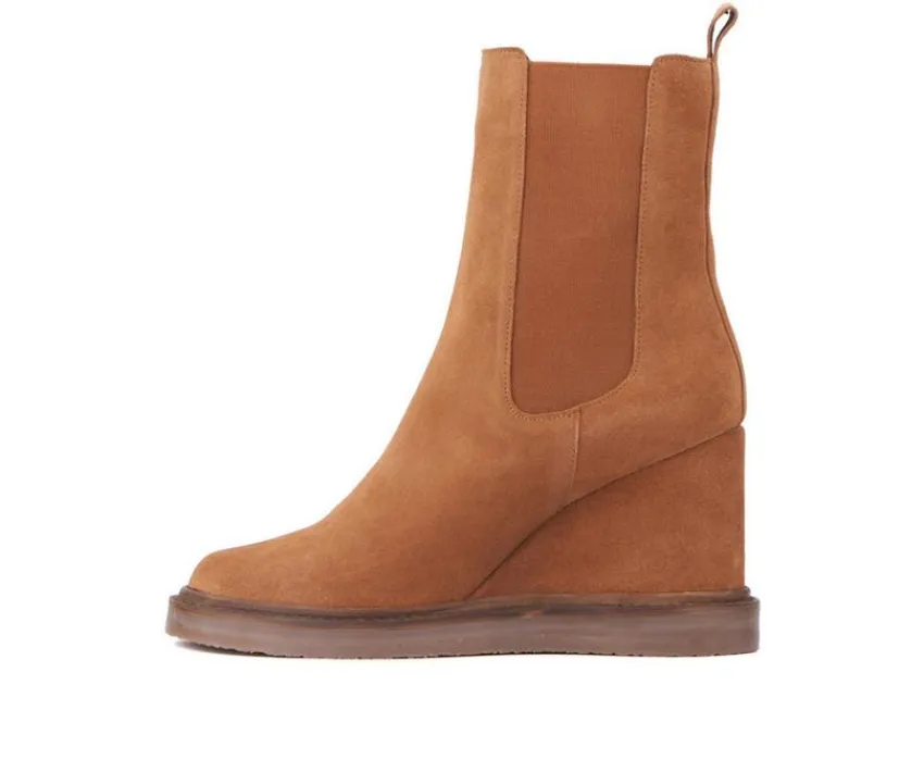 Hot Vintage Foundry Co Women's Elizabeth Wedge Chelsea Booties