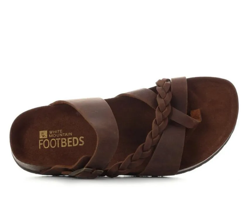 Clearance White Mountain Women's Hazy Footbed Sandals