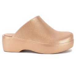 Hot Yellow Box Women's Zippy Platform Clogs